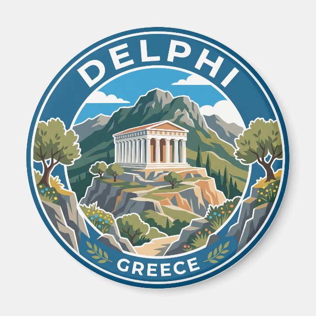 Delphi Grekland Magnet (Framsidan)