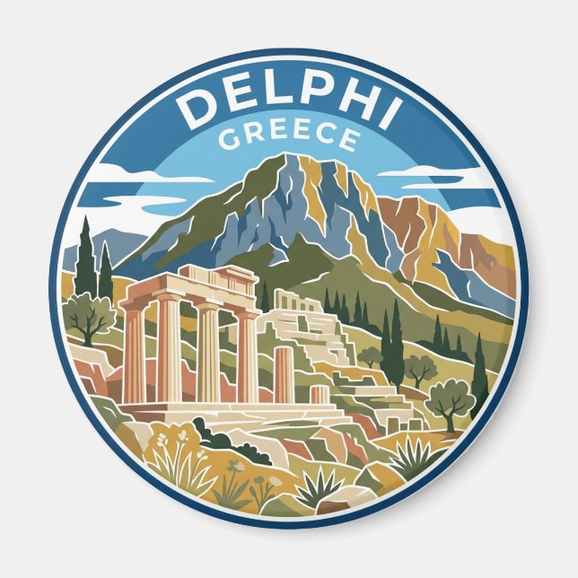 Delphi Grekland Magnet (Framsidan)