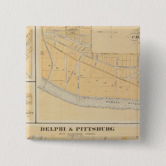 Delphi & Pittsburg med städer i förorter Knapp (Framsida)