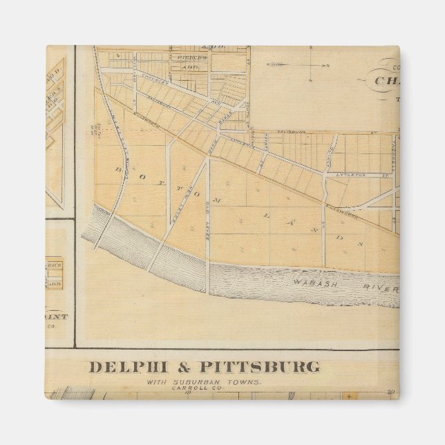 Delphi & Pittsburg med städer i förorter Magnet (Framsidan)