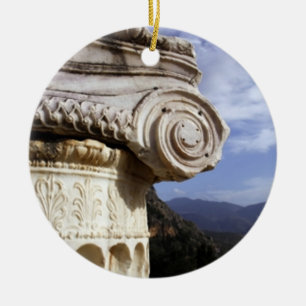 Delphi Temple Julgransprydnad Keramik