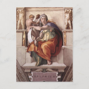 Delphic Sibyl - Fresco Sistine Chapel Vykort