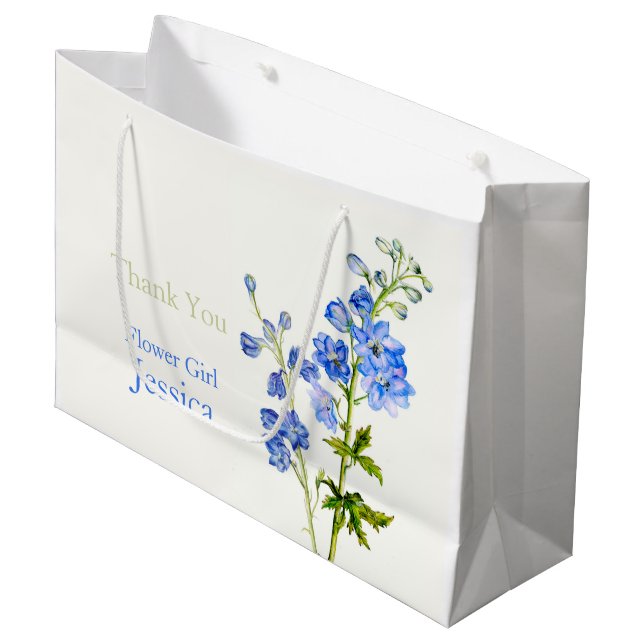 Delphinium bröllop blå blomsterflicka föredrar pre (Framsidan Vinklad)