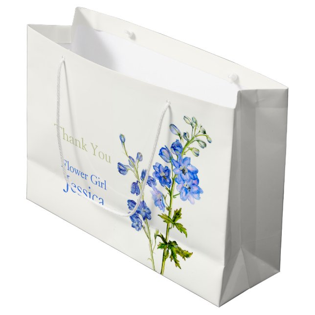 Delphinium bröllop blå blomsterflicka föredrar pre (Framsidan Vinklad)