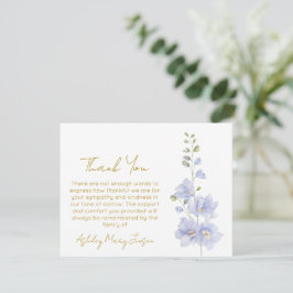Delphinium | Kondoleans tackkort  Tack Kort