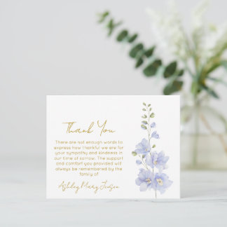 Delphinium | Kondoleans tackkort Tack Kort