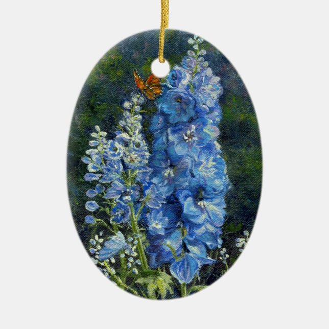 "Delphiniums" Ornament (Framsidan)