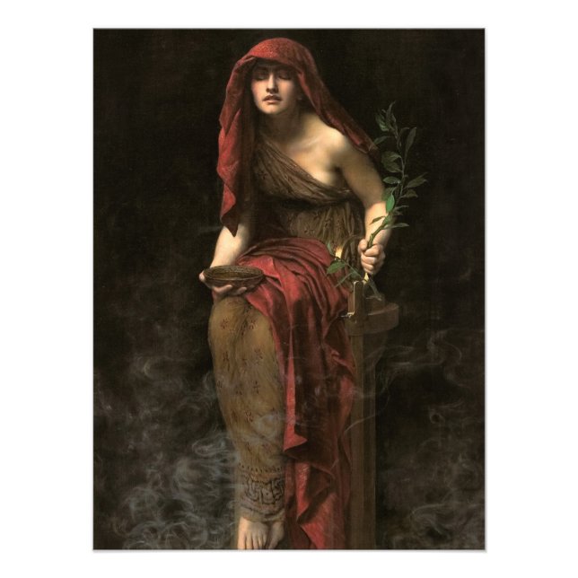 Delphis pris av John Collier Fototryck (Framsidan)