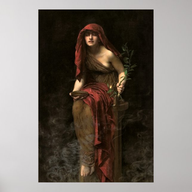 Delphis pris av John Collier Poster (Framsidan)