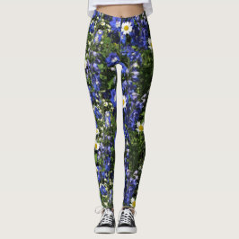 Delpininiums och daisy leggings