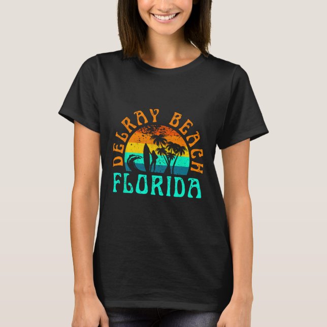 Delray Beach _1  T Shirt (Framsida)