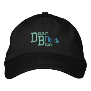 DELRAY BEACH 3-tak Broderad Keps
