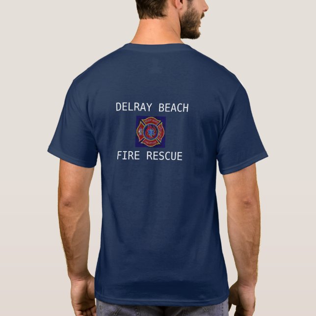 DELRAY BEACH AVFYRAR RÄDDINGEN TEE SHIRT (Baksida)