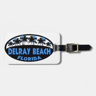 Delray Beach Florida blue Black handflatan Bagagebricka