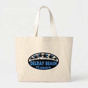 Delray Beach Florida blue Black handflatan Jumbo Tygkasse