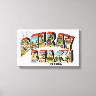 Delray Beach Florida Canvastryck