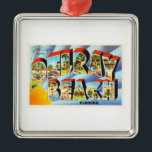 Delray Beach Florida FL vintage resorsouvenir Julgransprydnad Metall<br><div class="desc">Delray Beach Florida FL

En nostalgiker,  vintage resorsouvenirvykort avbildar,  en autentisk retro design. Hälsningar från Amerikanen Travelogue Virtuell Turnera Företag!</div>