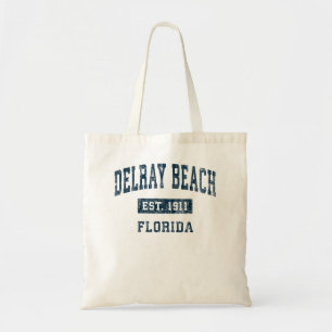 Delray Beach Florida FL Vintage Sports Design Navy Tygkasse