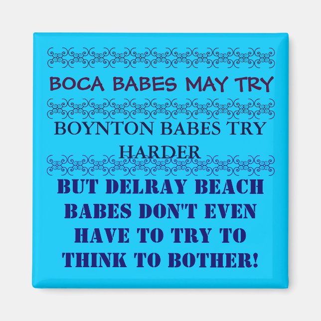 Delray Beach Florida Magnet (Framsidan)