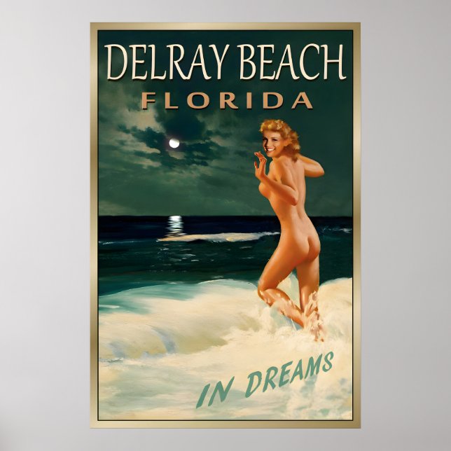 DELRAY BEACH Florida-Ny Original Marilyn Monroe Poster (Framsidan)