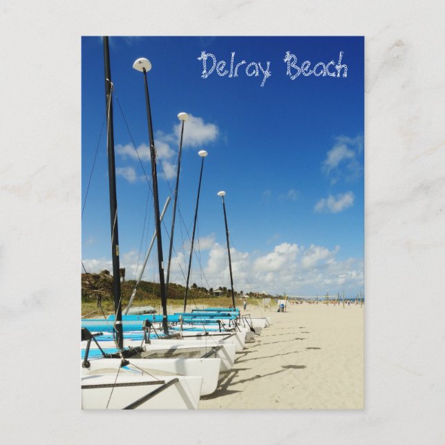 Delray Beach/Florida-strand Vykort (Framsida)