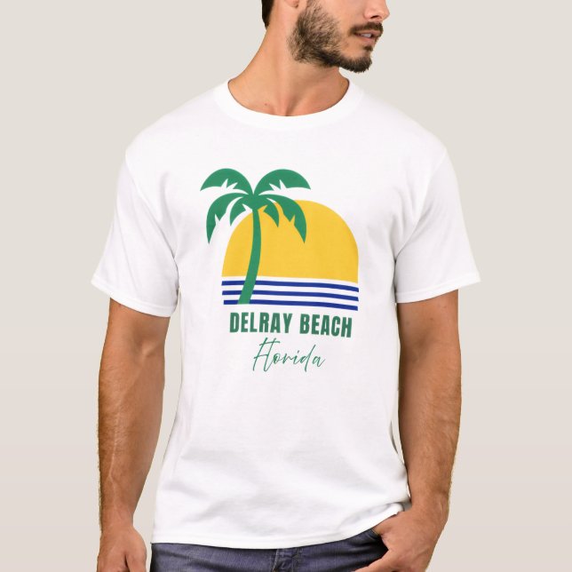 Delray Beach Florida T-Shirt (Framsida)