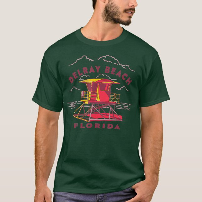 Delray Beach Florida Vacation Souvenir Life T Shirt (Framsida)