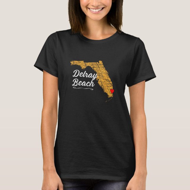 DELRAY BEACH - FLORIDA Vacation Souvenir - T Shirt (Framsida)