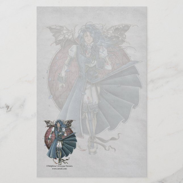 Delrick gotisk brevpapper (Framsida)