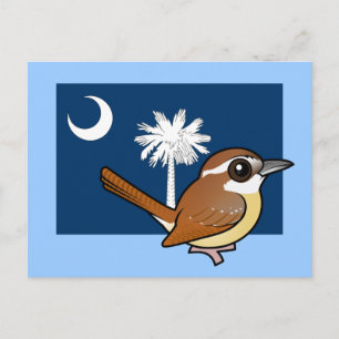 delstat Birdorable of South Carolina: Carolina Wre Vykort
