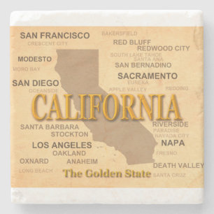 Delstat Kalifornienkarta, Los Angeles, Sacramento Stenunderlägg