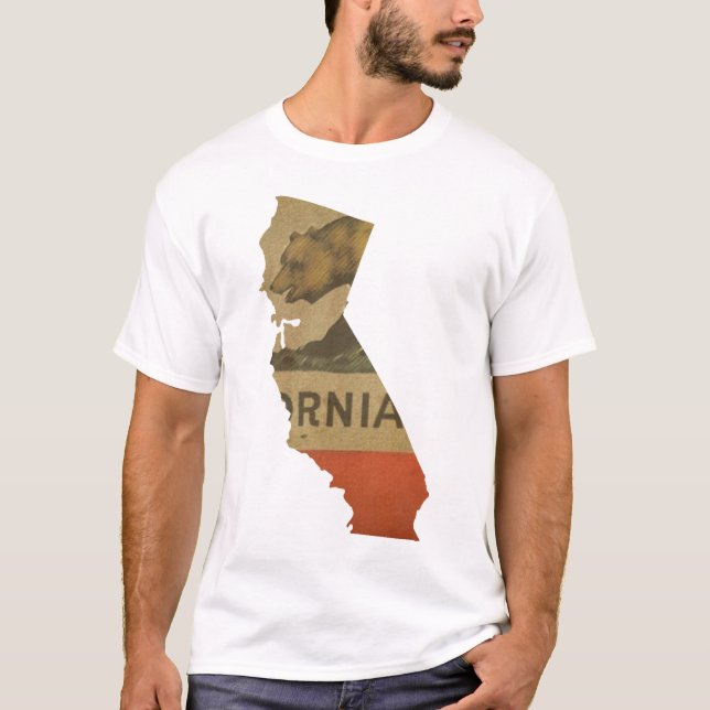 Delstat KalifornienT-tröja Tee Shirt (Framsida)