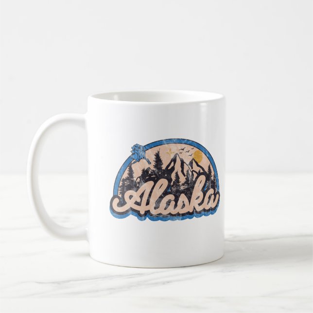Delstaten Alaska Kaffemugg (Vänster)