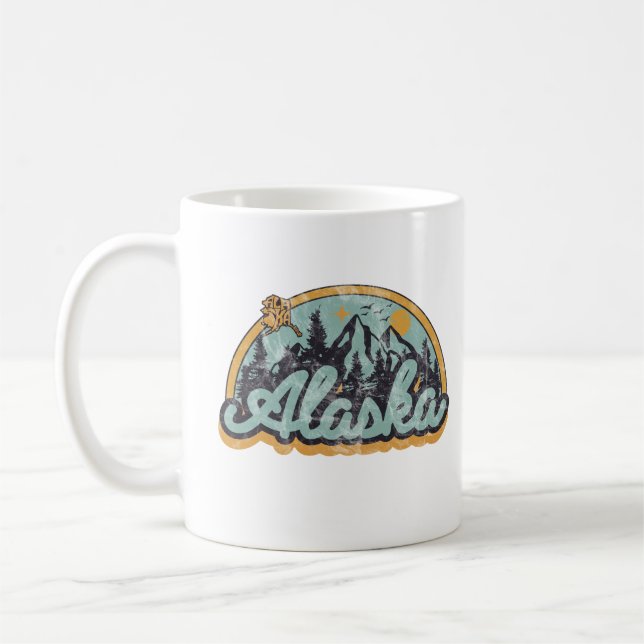 Delstaten Alaska Kaffemugg (Vänster)