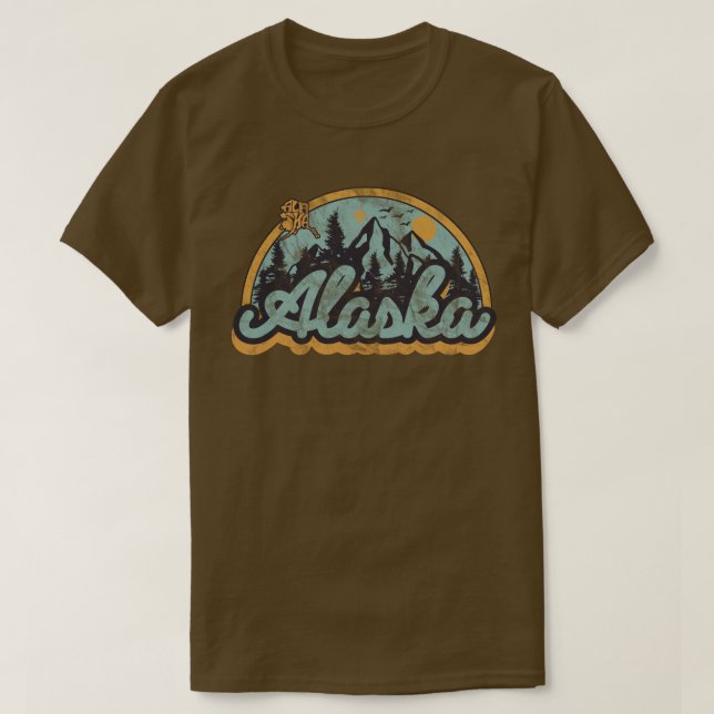 Delstaten Alaska T Shirt (Design framsida)