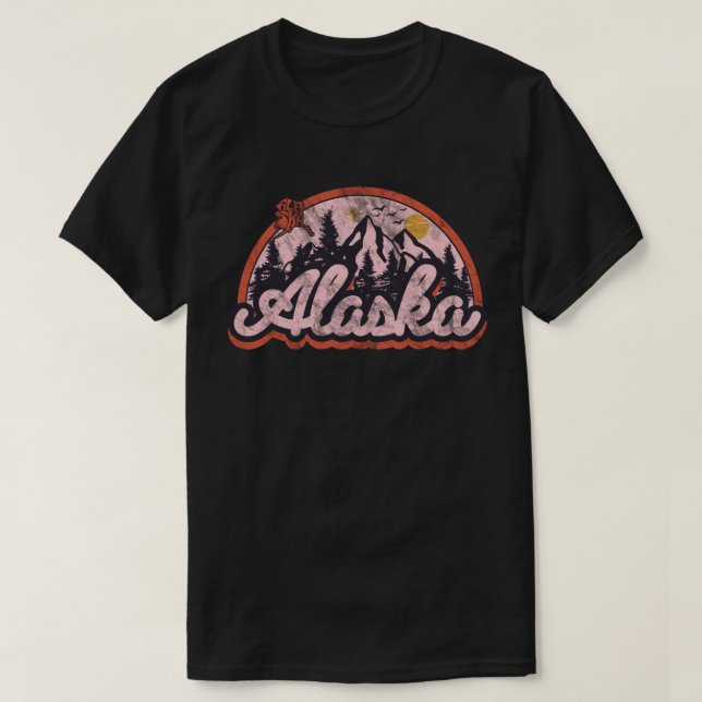 Delstaten Alaska T Shirt (Design framsida)