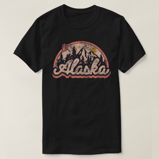 Delstaten Alaska T Shirt (Design framsida)