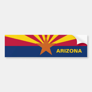 Delstaten Arizona Flagga Bildekal