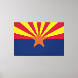Delstaten Arizona Flagga Canvastryck