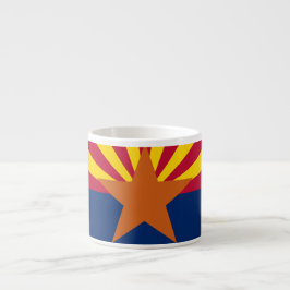 Delstaten Arizona Flagga Espressomugg