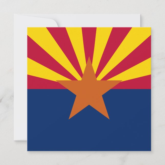 Delstaten Arizona Flagga Inbjudningar (Framsida)
