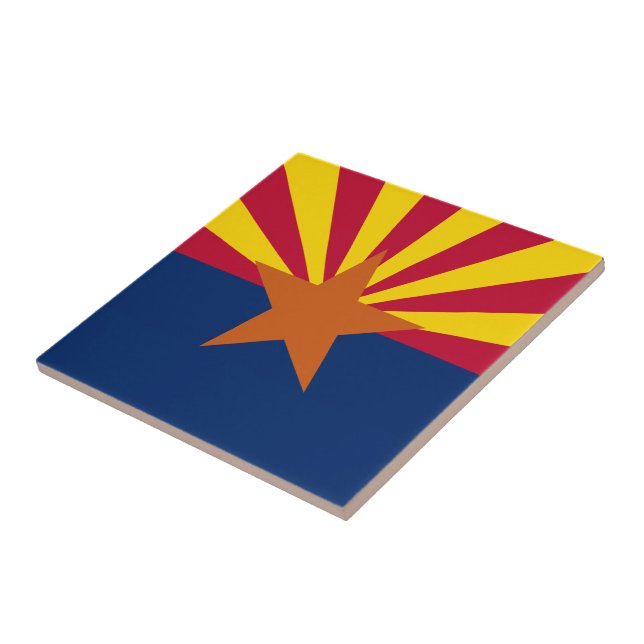 Delstaten Arizona Flagga Kakelplatta (Sidan)