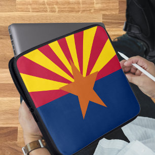 Delstaten Arizona Flagga Laptop Fodral