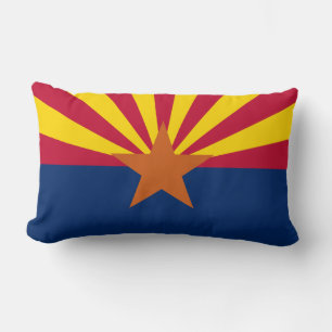 Delstaten Arizona Flagga Lumbarkudde