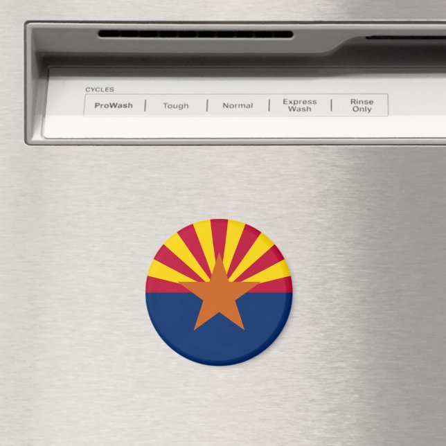 Delstaten Arizona Flagga Magnet (In Situ (Dishwasher))