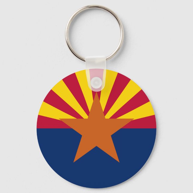 Delstaten Arizona Flagga Nyckelring (Framsida)