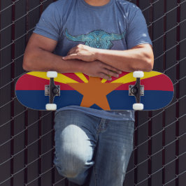 Delstaten Arizona Flagga Skateboard Bräda 21,5 Cm