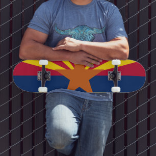 Delstaten Arizona Flagga Skateboard Bräda 21,5 Cm