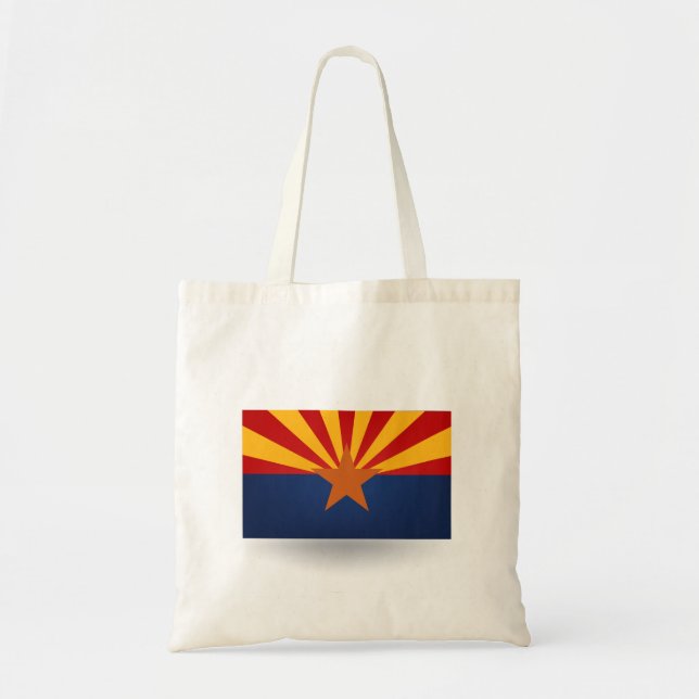 delstaten Arizona Flagga Tote Bag Tygkasse (Framsidan)
