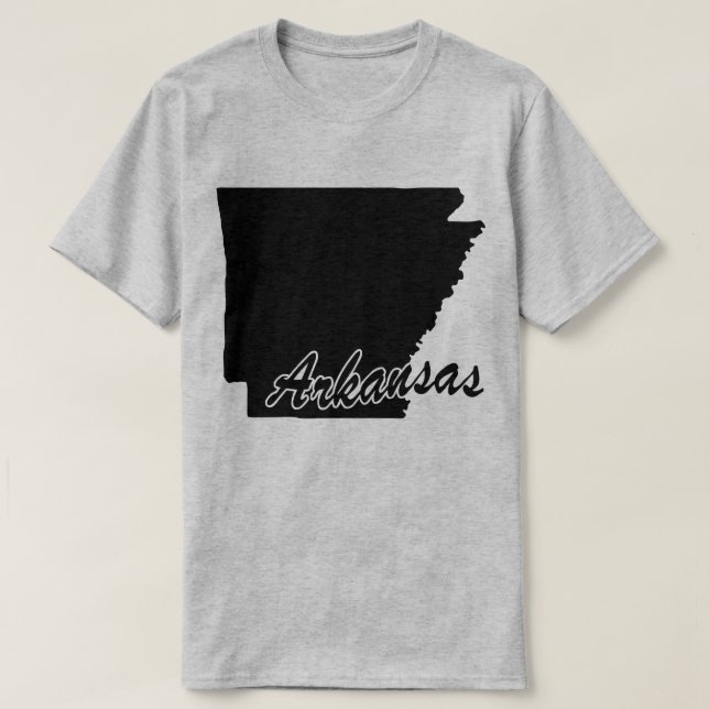 Delstaten Arkansas Shape T-shirt (Design framsida)